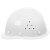 国标工地安全帽透气男建筑施工加厚玻璃钢领导工人头盔 圆顶玻W 白色