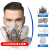 东部工品 防毒面罩 防有机蒸汽及酸性气体呼吸防护套装 面具7件套 
