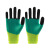 曼睩 加强指绿色24双装 劳保手套耐磨工作丁腈橡胶乳胶手套防滑防水胶皮劳动工地干活防护手套ML008