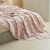 金号 三层纱布毛巾被成人 纯棉夏季毛毯办公室午睡毯沙发盖毯床上被子 四叶草-奶油粉 1.5*2.0m