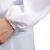 福奥森白大褂工作服厂服实验室工装卫生服制服定做男女长袖印字刺绣 钮扣袖口 L170