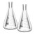 玻璃三角烧瓶烧杯化学实验器材锥形瓶带塞50/150/250/500/1000ml 直口三角瓶200ml