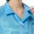 劳博士（LABORS）防静电服 防尘大褂条纹静电衣无尘室净化车间工作服劳保服 蓝色XL