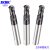 SKAK钨钢铣刀 HRC55度标准长或柄加长多功能球型铣刀 CNC数控锣刀 R0.75*4D*50L
