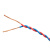 起帆(QIFAN)电线电缆 国标双绞线铜芯2芯电源线花线无护套双芯软线 RVS2*1平方红蓝100米