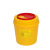 米奇特工（Agents mickey）圆型利器盒 卫生所锐器盒 小型废物桶医院诊所科室 黄色 圆形利器盒4L（10个）