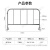 质尊 铁马护栏移动式围挡 临时施工围栏 市政道路施工护栏 公路隔离安全排队护栏 不锈钢36外管