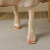 CHQK一字拖鞋女外穿夏季新款方头Ck水晶粗跟透明性感高跟鞋气质凉拖 杏色 37