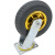 得豫工品 高弹力轻音脚轮 重型工业轮橡胶轮 手推车平板车轮子 重型 8寸万向轮