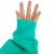 海斯迪克 乳胶防水套袖 劳保橡胶袖套护袖 43cm绿色（1双） 