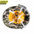 京洲实邦遮阳帽--黄色 工地防晒帽檐带风扇透气加大JZSB-9125