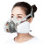3M6200防毒面具甲醛口罩喷漆专用气体防尘化工农药煤矿活性炭面罩 6200主体(不含配件)一只