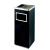 海斯迪克 HKZ-99 酒店宾馆电梯方形垃圾桶 灭烟桶垃圾筒果皮箱 银色240*240*620mm