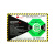 LableSHARK 冲击指示器防震撞不干胶贴纸SHARKⅡ（二代）防碰撞监测指示器显示标签 绿色100g 100个/组