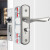 玥玛室内门锁卧室房门锁木门锁不锈钢可调节房间门锁旧门锁换新锁YM-KTS02（125B)