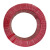 凤达 国标铜芯电线单芯单股铜线硬线 BV25平方 红色100米/盘