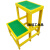 玻璃钢绝缘凳电工高凳高压电力梯子可移动式单双层三层平台定制 三层 高90cm*90*50