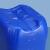鸣固 堆码桶废液收集桶耐酸碱耐腐蚀实验室废液桶 20L B款 加厚1.2kg半透明色