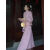 科田加绒加厚新中式国风连衣裙高级感粉色盘扣外套两件套秋冬套装裙子 米白色 套装 M