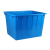 加厚塑料水箱大号方桶长方形储水箱储物塑料桶水产养殖泡瓷砖水桶 200水箱蓝色81*60*59 需要红色留言