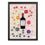 维诺亚葡萄酒1855列级分级图名庄图红酒吧知识酒窖装饰画法国产区图 深灰色 5霞多丽名片 33*23厘米尺寸小不建议 多款相