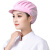 工作帽夏季女透气网帽防尘车间防掉发餐饮厨房厨师帽鸭舌帽 (白色) 1个装
