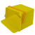 优麦达 Y8031 方形可坐收纳桶箱水桶凳 亮黄色 多功能手提带盖杂物整理储物箱子