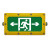 百士安 商用紧急疏散通道安全出口指示灯LED消防应急标识防爆标志灯 黄色双向