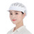 阿力牛 ATH-022 工作帽子 女车间工厂防尘透气 食品厂包头 卫生餐饮 厨师帽 全网白色 