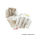 劳工（Laogong）黄甲布全衬24线原条红边帆布手套HC-50 均码 单付装 白色