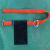 单腰安全带弹簧腰带架子工施工保险带电工安全腰带工地安全带 国标涤纶弹簧板卡红色安全带 简易款
