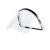 电焊面罩安帽式防护面罩面屏打磨防飞溅焊工隔热焊帽头戴式面具 防刮擦-黑色+V型红色ABS安帽