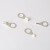 欧式OT1-4冷压端子1.5 2.5-3 5 6 8 10 圆型裸铜线鼻子焊口接线耳 OT4-12100个4平分线-12MM孔