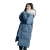 FANAN灯芯绒拼接羽绒服女冬季2023年新款外套加绒加厚粉色时尚 蓝色 s 建议100斤内