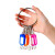 雨素 钥匙盘 手提金属钥匙板标签分类管理钥匙扣标签钥匙环  10位带标记牌 