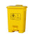 定制垃圾桶黄色废物医院大容量带盖诊所废弃物脚踩污物利器盒 80L特厚灰色脚踏桶