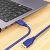 尽能 高速USB3.0MicroB数据线 USB移动硬盘数据连转接线蓝色 1.5米 JN-GSX559