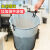 加厚防锈铁网垃圾桶金属不锈钢办公室垃圾篓铁丝网卫生间无盖 加厚不变形经典黑 18L大号2个+100垃圾袋
