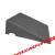 精选好品橡塑路沿坡马路牙子橡胶斜坡垫汽车修理爬坡门槛垫加长上 长50*80宽*高14