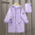 迪士尼（Disney）儿童雨衣库洛米童小学生防水雨披童宝宝卡通长款亲子防水衣 紫色(库洛米) S