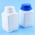 动力瓦特 大口样品瓶 化工试剂瓶 广口密封塑料方瓶 500ml乳白色(配蓝色盖)10个 