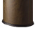 南 GPX-43B 南方椭圆单层垃圾桶 镜钢圈 黄褐色皮 商用客房无盖垃圾桶带活动钢圈 房间桶 果皮桶