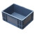 加厚EU箱汽配周转箱物流箱带盖工具收纳箱可叠加塑料零件盒长方形 EU3212灰色 外:300*200*120