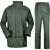 适用于保安加有新式网徒步绿雨衣制式分体户外绿橄榄绿雨衣抢险执 单位绿雨衣有口袋 XXXL