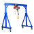 适用龙门架起重可移动手推简易工字钢吊架行吊3吨5吨小型龙门吊可拆卸 2吨【高5米宽4米】