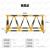 守卫神 拒马护栏移动路障 电动带刺道路防撞栏 防恐防暴阻车器 挡车安全隔离栏 警示拒马 黄黑