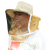 普达防蜂帽透气型养蜂防蜂钓鱼帽子防火面纱加厚蜜蜂蛰防护罩清晰网帽