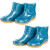 沸耐笙 FNS-04956 中性高中低筒雨鞋 加棉绒工地水产养殖用牛津底雨靴 519短筒绿色单鞋 40 双