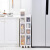 橙央14CM窄缝收纳置物架塑料厨房窄边柜冰箱缝隙厕所收纳架抽屉式储物 单层矮型