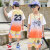 迪士尼（Disney）2024新款儿童篮球服球衣男童中大童速干假两件运动套装短袖队服 JCN54湖蓝 16/80-95身高